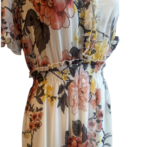 Women's | Floral Print Maxi Dress | Size 14 - Picture 4 of 9